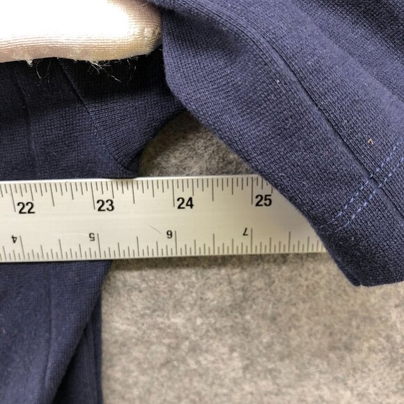 Asos Oversized Body Rib High Neck T Shirt Mens XS Navy Blue Short Sleeve - Picture 7 of 8